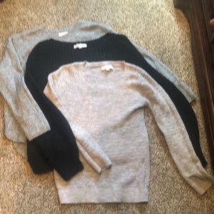 3 loft knit Sweaters